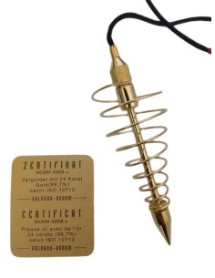 Pendule Spirale Or